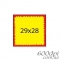 Этикет-лента Printex 29 х 28 цветная, прямая 0