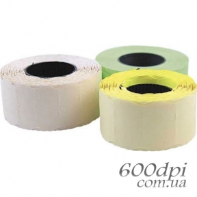 Етикет-стрічка Printex 37 х 28 кольорова, овальна