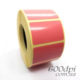 Термоэтикетка Эко 40 x 25 розовая