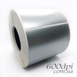 Полипропиленовая этикетка 70 x 40 серебро